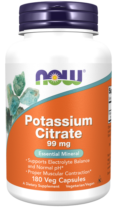 Now Foods Potassium (Kalium) Citrate 180 vegkapslar
