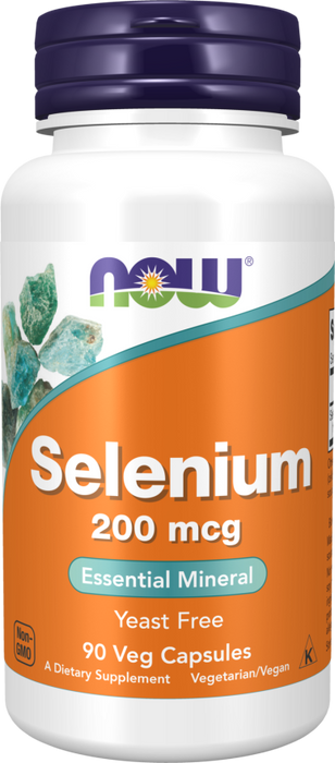 Now Foods Selenium 200mcg 90 vegkapslar