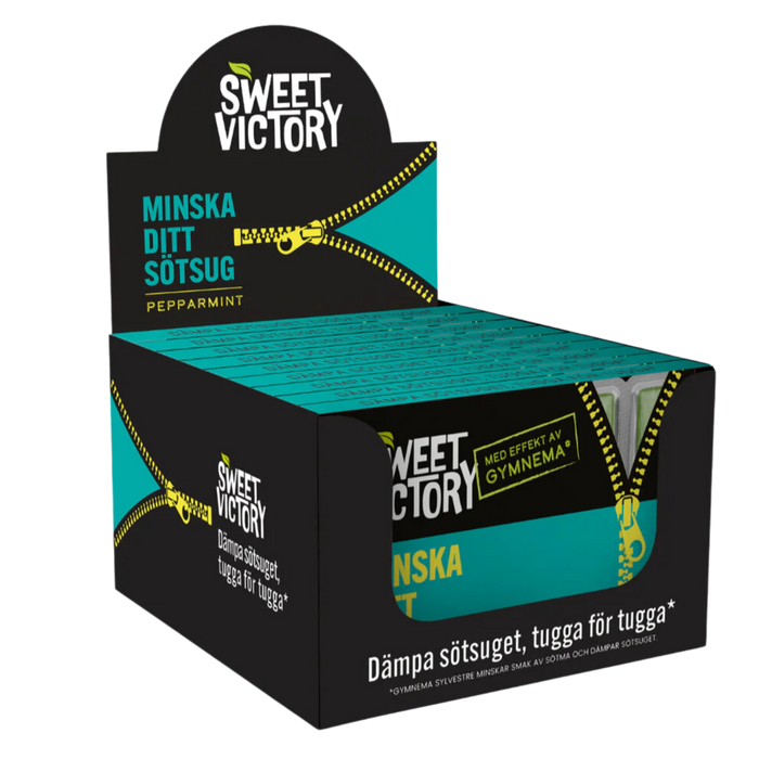 Sweet Victory Sockerblockerande Tuggummi Pepparmint 12 paket a 12st Sweet Victory