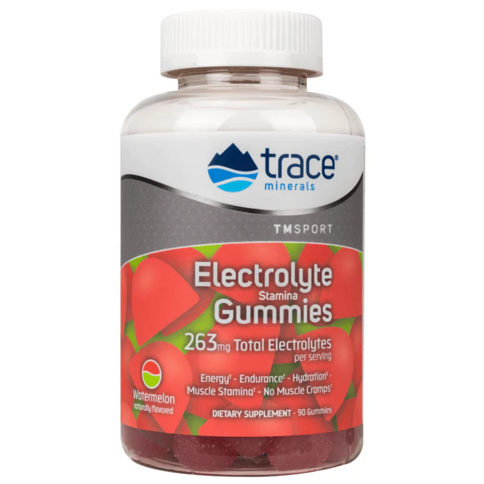 Trace Minerals Electrolyte Stamina Gummies Watermelon 90st