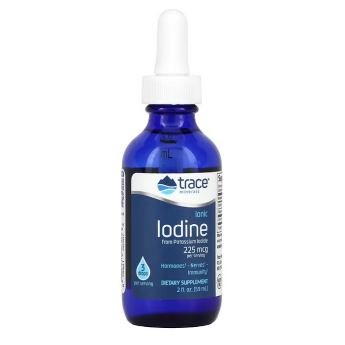 Trace Minerals Liquid Ionic Iodine from Potassium Iodide (225 mcg) 2 oz 59 ml