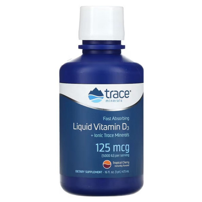 Trace Minerals Liquid Vitamin D3 16 oz 473 ml