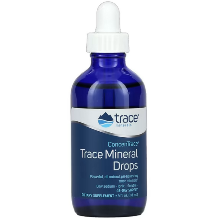 Trace Minerals Drops-GLASS 4 oz 118 ml