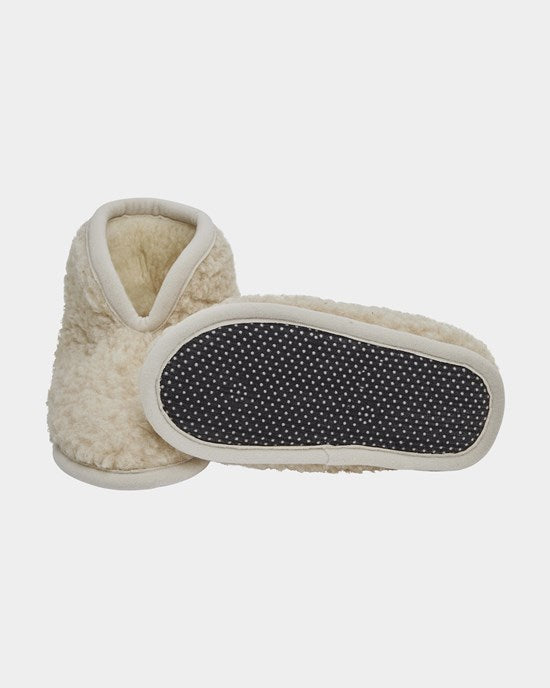 Yogiraj Ulltoffla Premium merino wool slippers, Natural