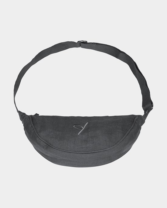 Yogiraj Väska Sling bag organic linen, Graphite grey