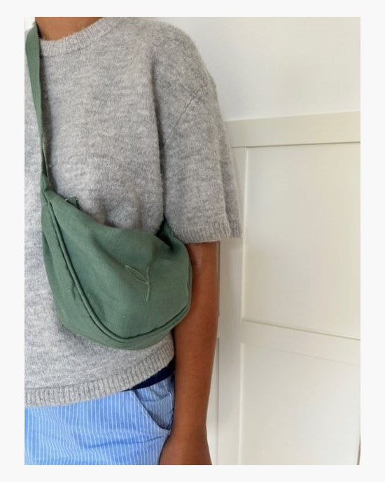 Yogiraj Väska Sling bag organic linen, Moss green