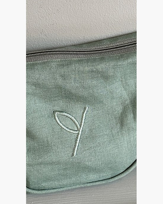 Yogiraj Väska Sling bag organic linen, Moss green