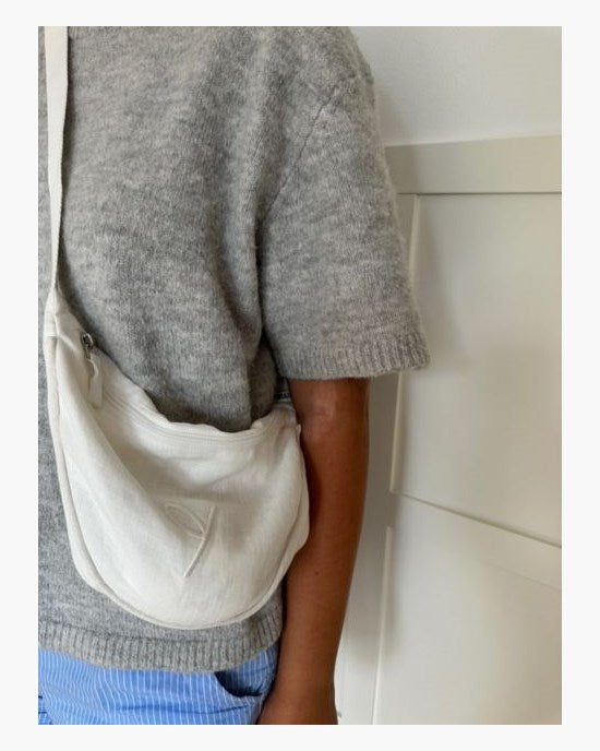 Yogiraj Väska Sling bag organic linen, White linen