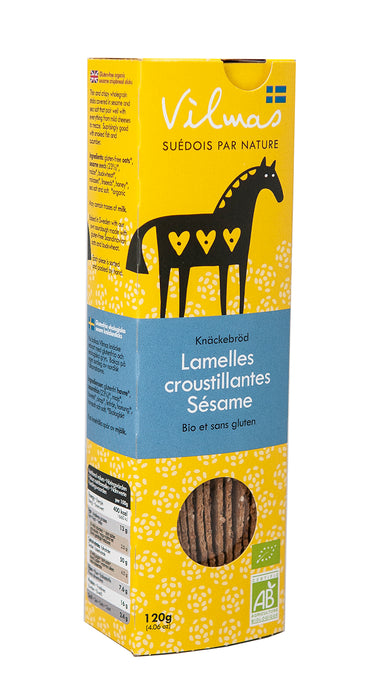 Vilmas Swedish Organic Sesam Knäckesticks 120 g