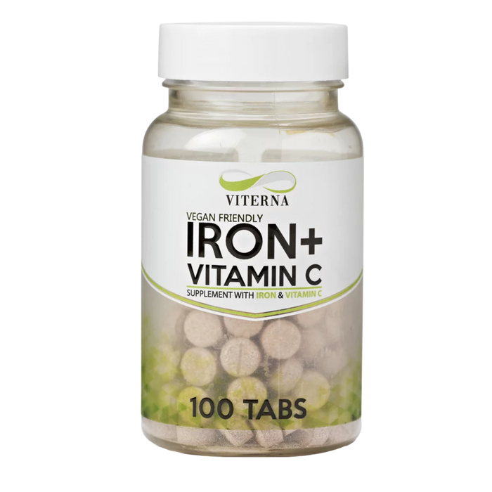 Viterna Vital Iron + Vitamin C - 100 tabletter - Vegan