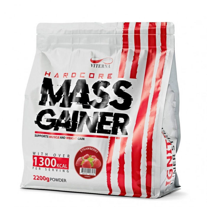 Viterna Hardcore Mass Gainer 2200 g Strawberry