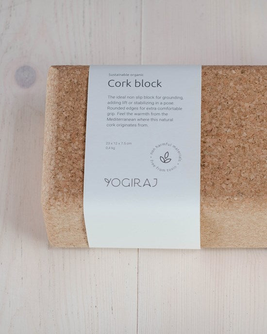 Yogiraj Yoga block cork, standard
