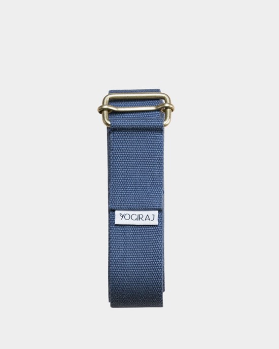 Yogiraj Yogabälte Yoga belt long, Blueberry Blue