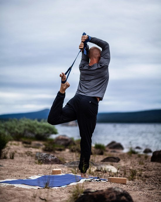 Yogiraj Yogabälte Yoga belt long, Midnight Black