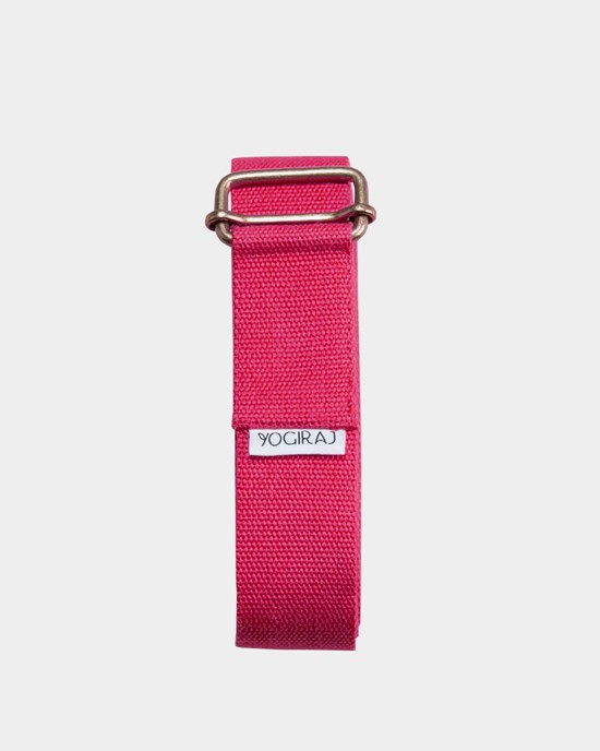 Yogiraj Yogabälte Yoga belt standard, Raspberry Red