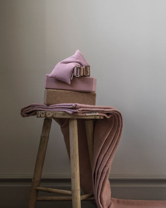 Yogiraj Yogafilt Premium yoga blanket, Heather Pink