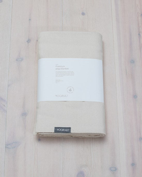 Yogiraj Yogafilt Premium yoga blanket, Natural