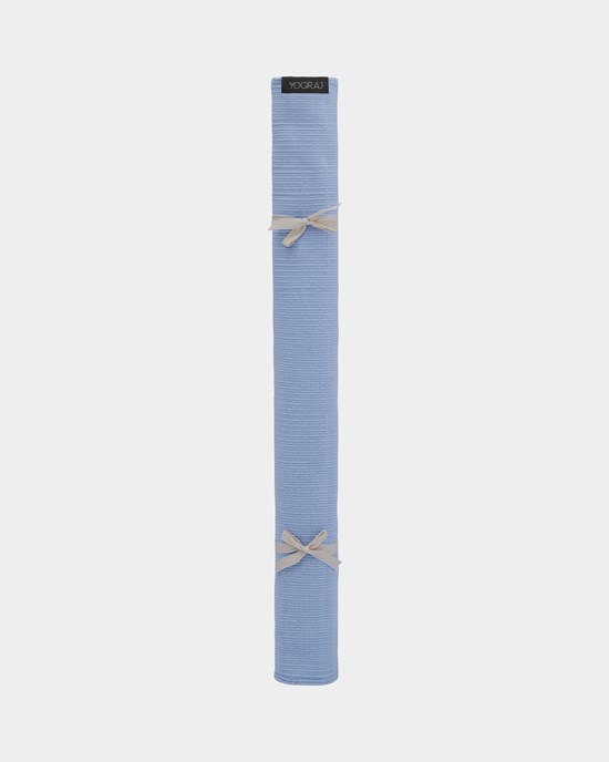 Yogiraj Yogamatta Mysore Organic Yoga Rug, 3 mm, Sky Blue