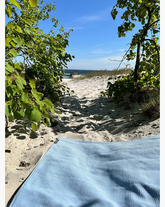 Yogiraj Yogamatta Mysore Organic Yoga Rug, 3 mm, Sky Blue