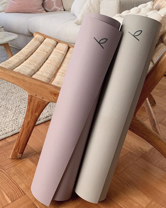 Yogiraj Yogamatta Natural practice mat 4 mm, Misty Greige