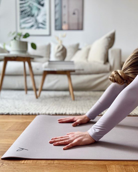 Yogiraj Yogamatta Natural practice mat 6 mm, Shadow lilac
