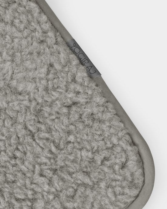 Yogiraj Yogamatta ull Premium wool mat, Silver Grey, 90 x 200 cm